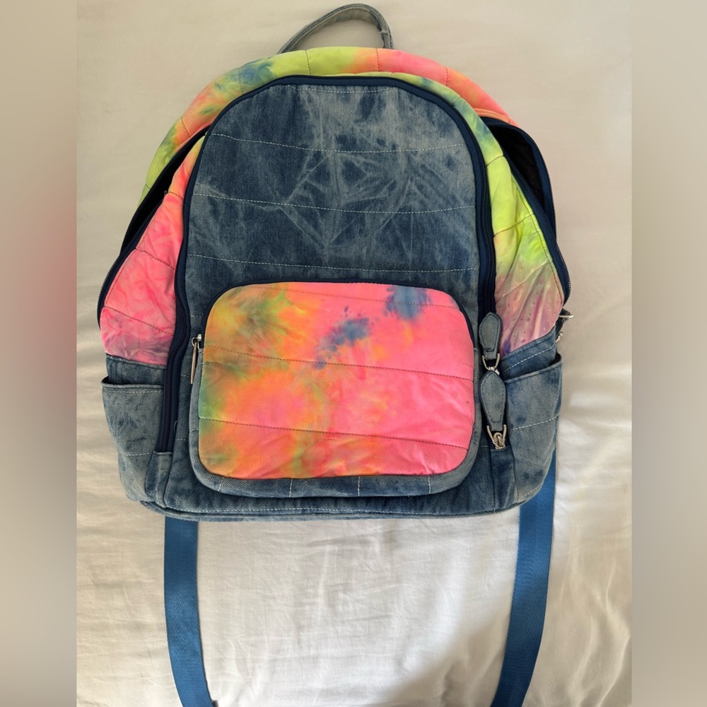 Tie-Dye Denim BARI LYNN Backpack excellent condition